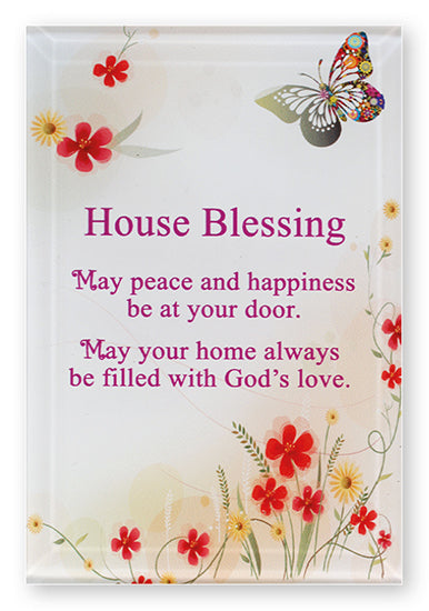 Glass Plaque - House Blessing - The Christian Gift Company