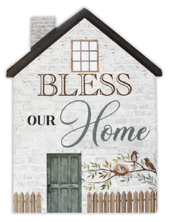 Porcelain Plaque/Bless our Home - The Christian Gift Company