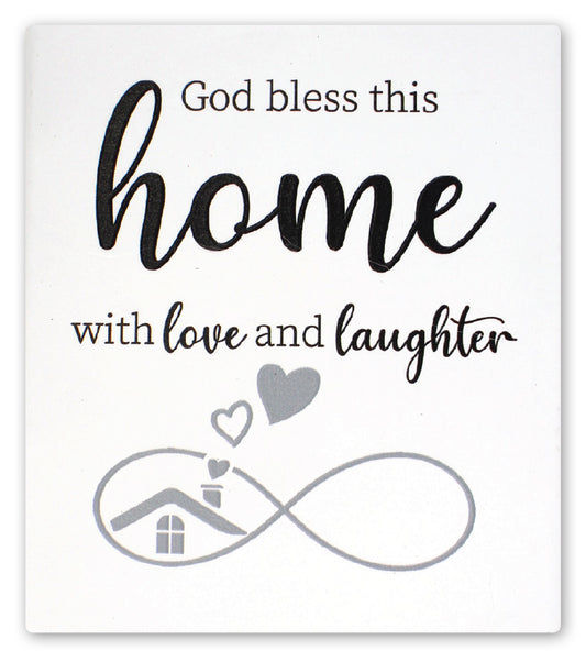 Ceramic Plaque/Bless This Home - The Christian Gift Company