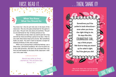 Cards of Kindness for Courageous Girls: Shareable Devotions and Inspiration - The Christian Gift Company