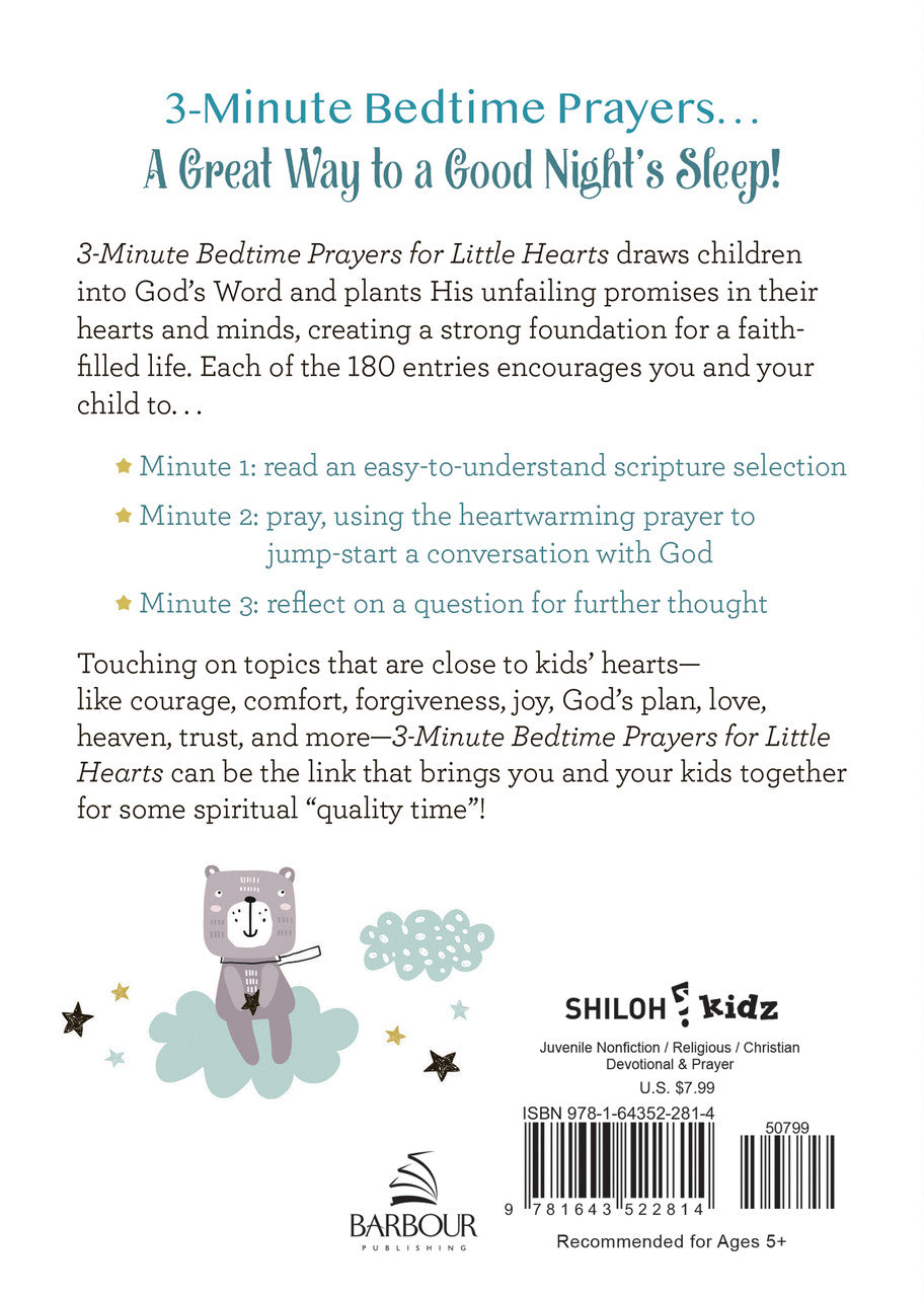 3-Minute Bedtime Prayers for Little Hearts - The Christian Gift Company