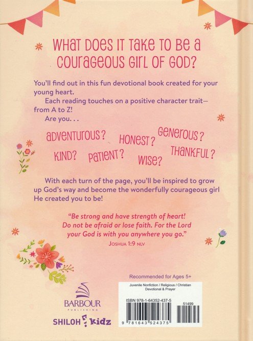 A to Z Devotions for Courageous Girls - The Christian Gift Company
