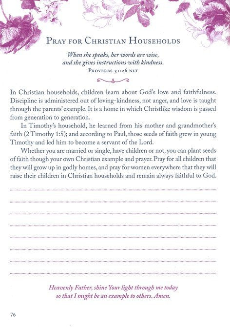 Choose Prayer: 3-Minute Devotions for Women Journal - The Christian Gift Company