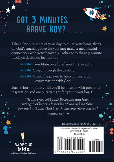 3-Minute Devotions for Brave Boys - The Christian Gift Company