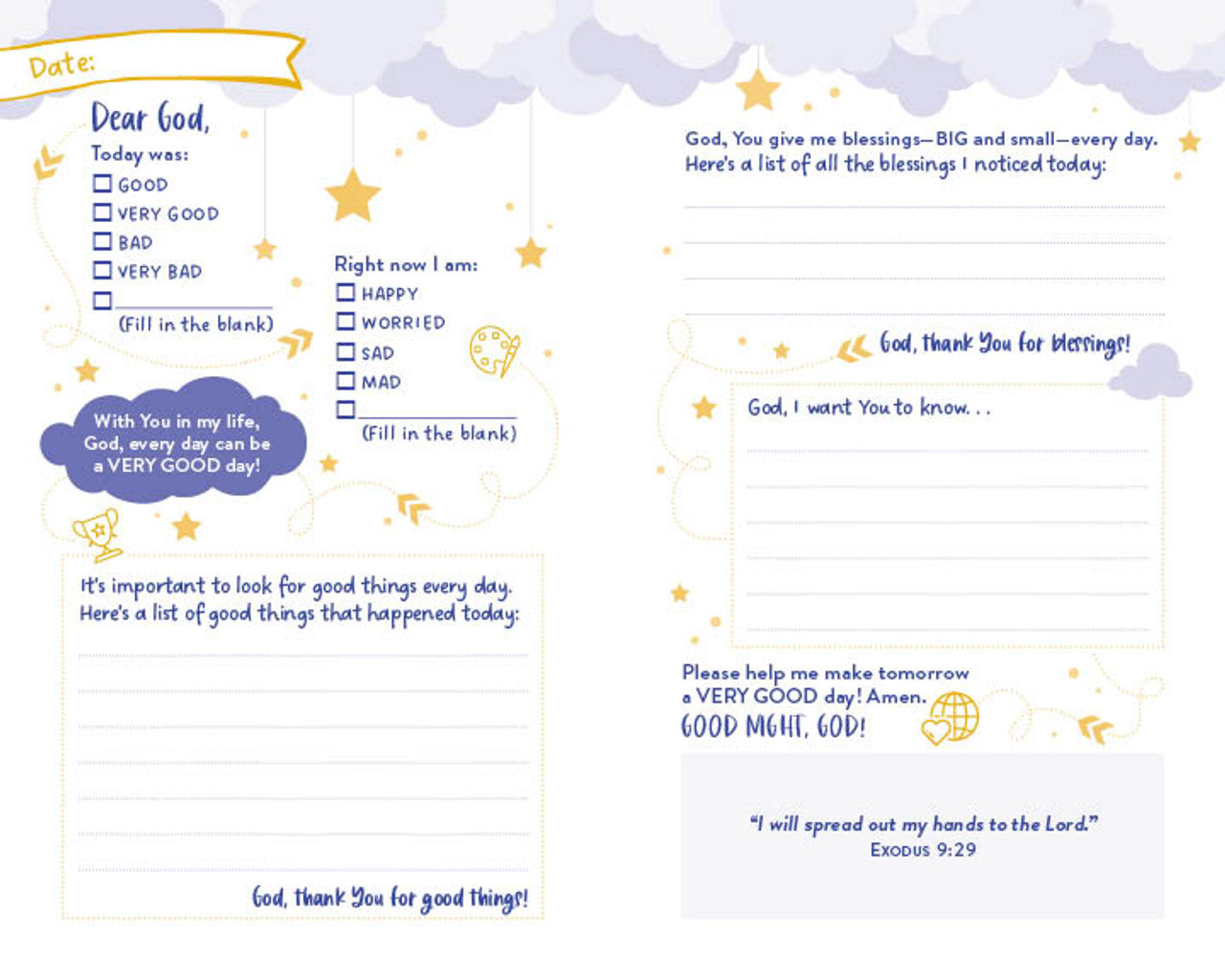 Good Night, God: A Bedtime Prayer Map for Girls - The Christian Gift Company