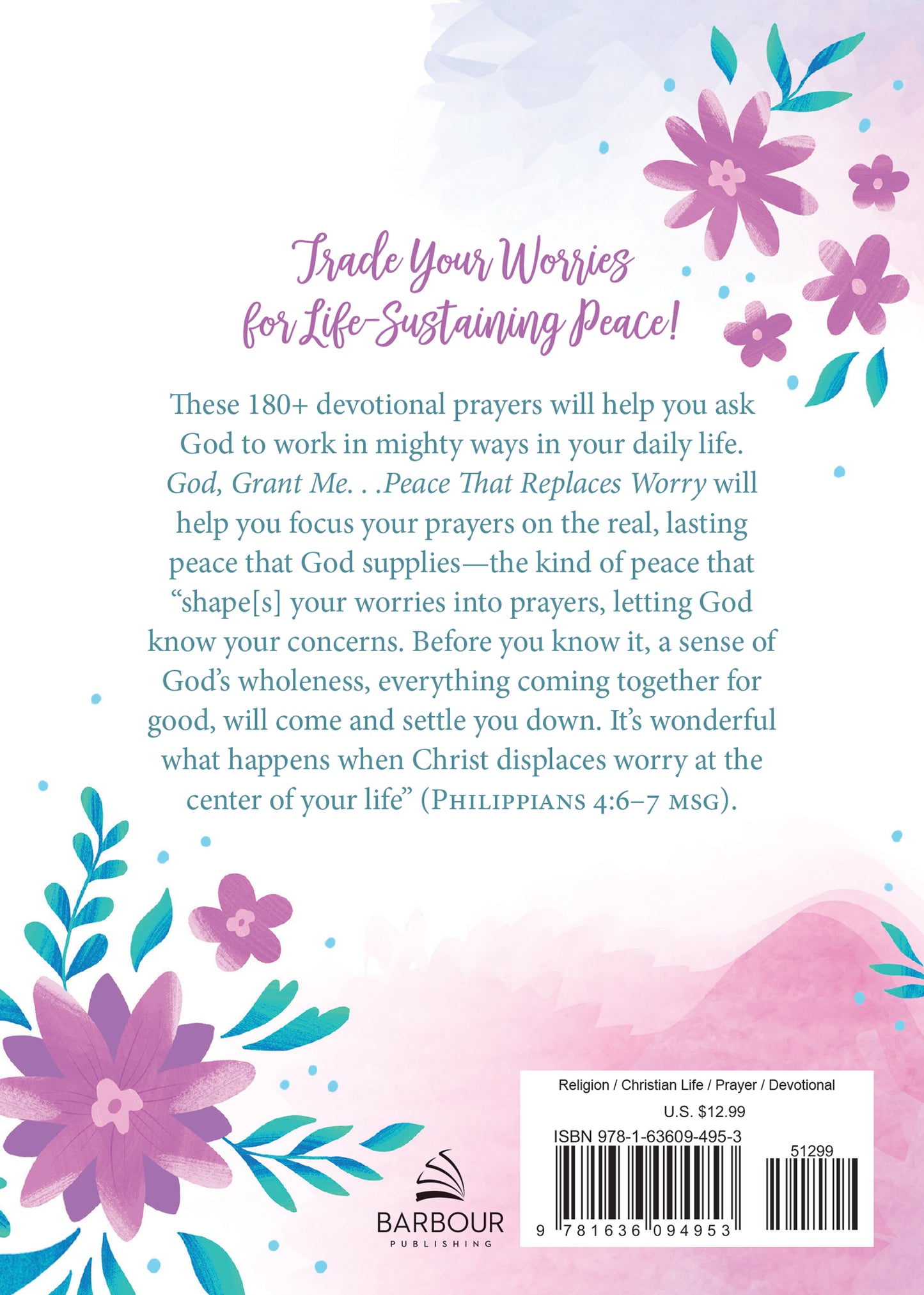 God, Grant Me ... Peace that Replaces Worry - The Christian Gift Company