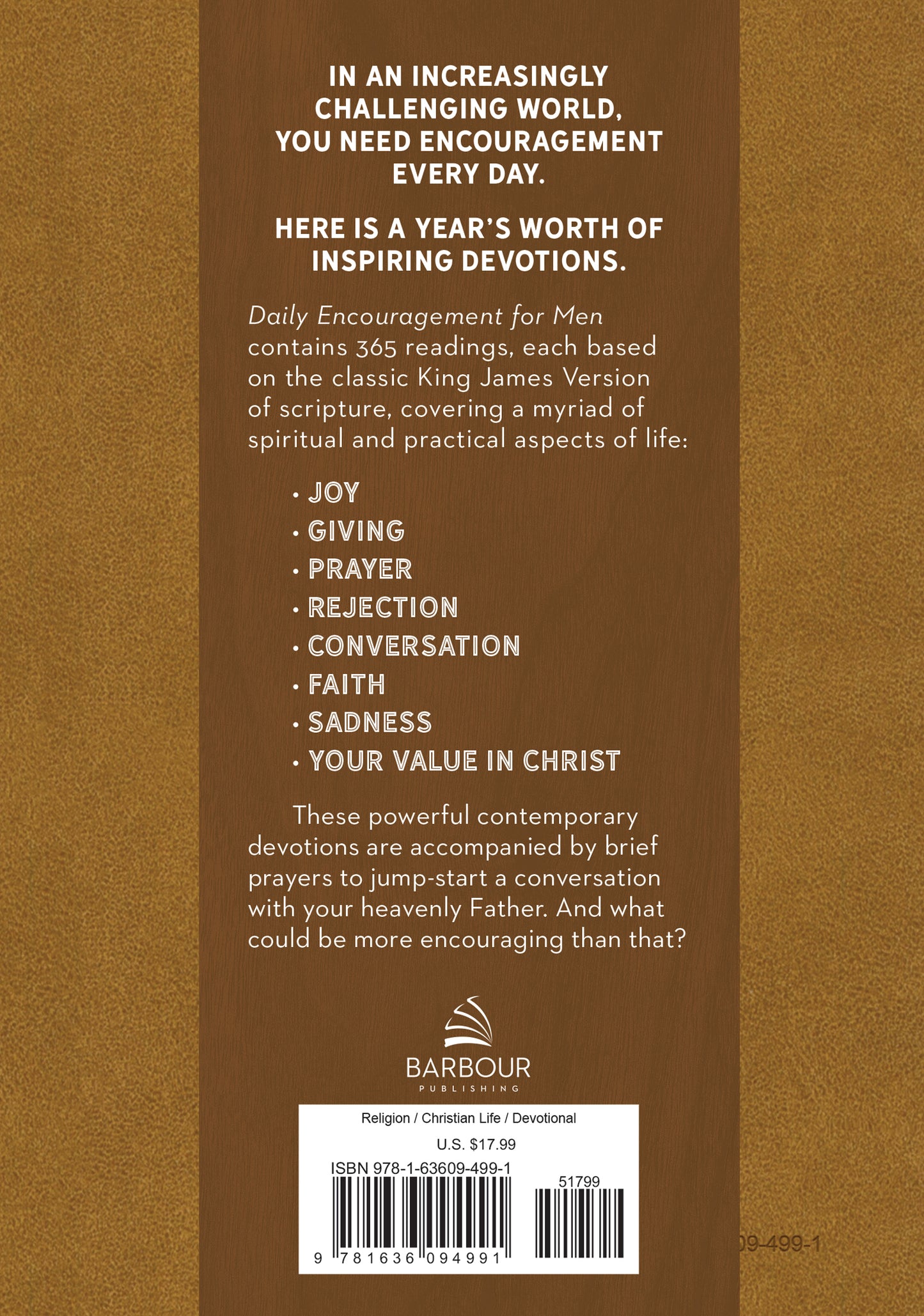 Daily Encouragement for Men - The Christian Gift Company