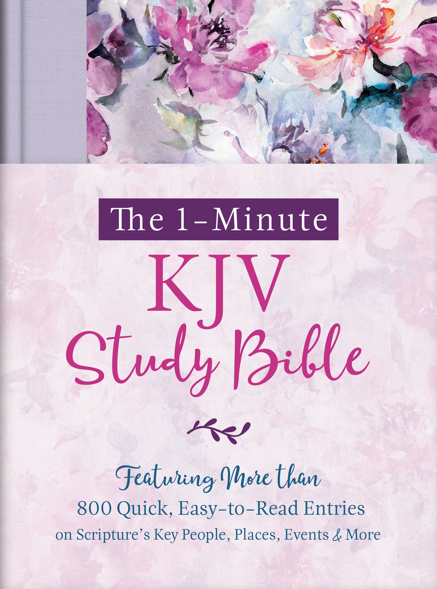 The 1-Minute KJV Study Bible (Lavender Petals) - The Christian Gift Company