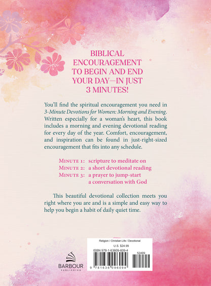 3-Minute Devotions for Women Morning and Evening - The Christian Gift Company