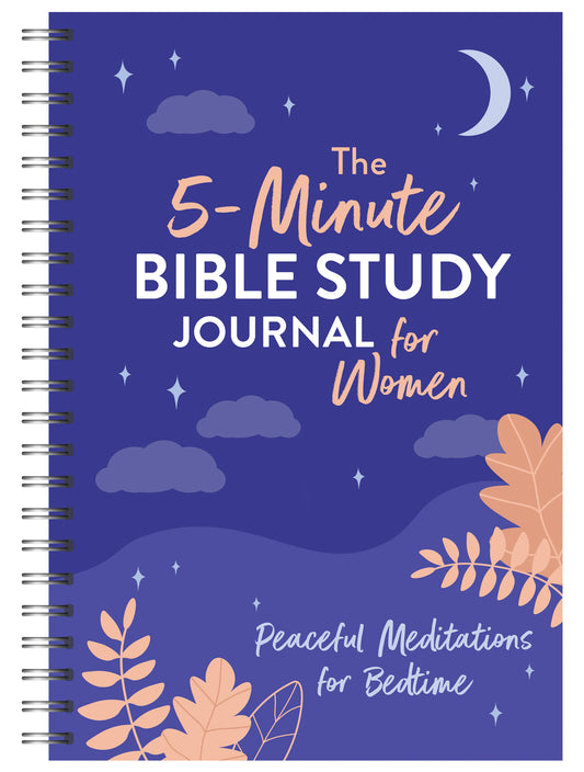 The 5-Minute Bible Study Journal for Women: Peaceful Meditations for Bedtime - The Christian Gift Company