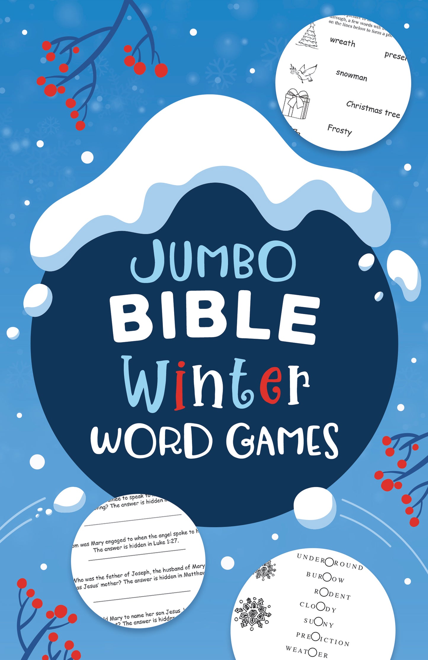 Jumbo Bible Winter Word Games - The Christian Gift Company