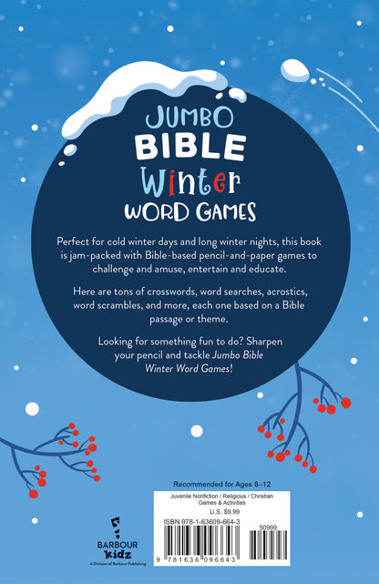 Jumbo Bible Winter Word Games - The Christian Gift Company