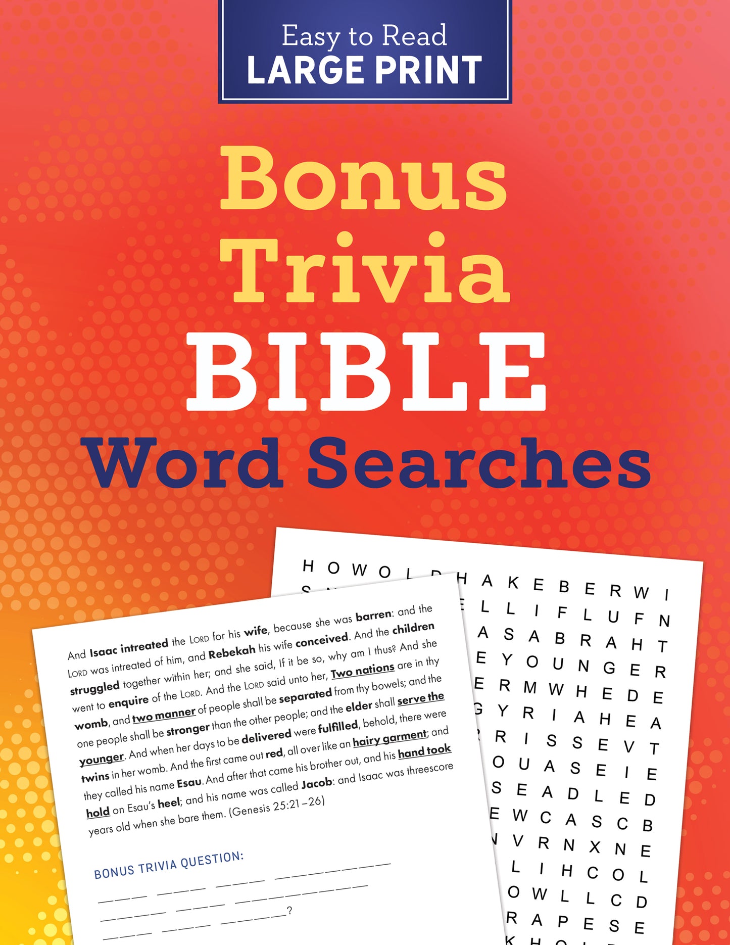 Bonus Trivia Bible Word Searches Large Print - The Christian Gift Company