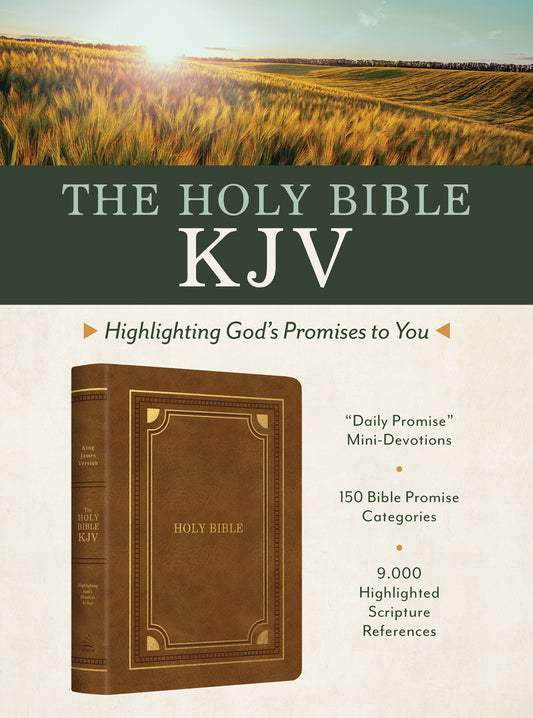 Holy Bible KJV: Highlighting God's Promises to You [Gold & Camel] - The Christian Gift Company