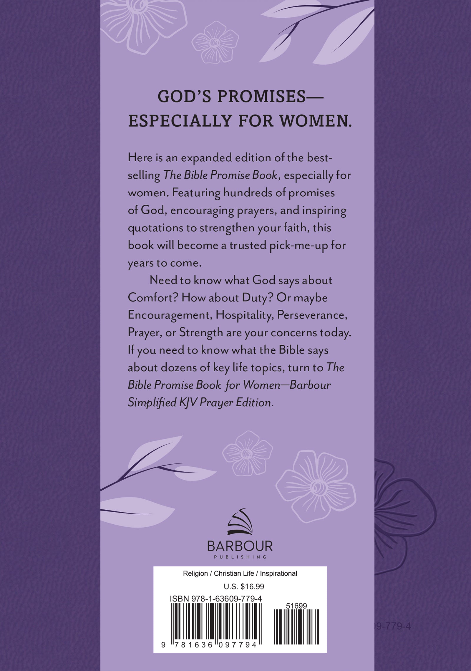 The Bible Promise Book for Women--Barbour Simplified KJV Prayer Edition - The Christian Gift Company