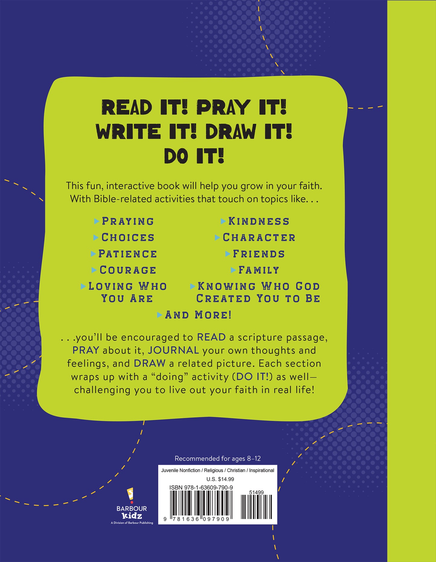 Read It! Pray It! Write It! Draw It! Do It! (for Pre-Teen Boys) - The Christian Gift Company
