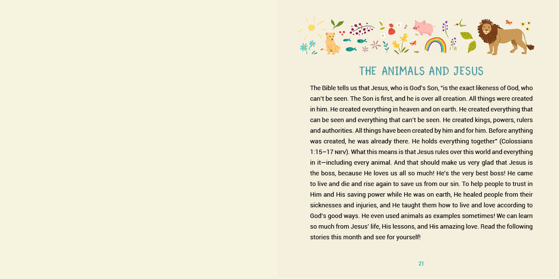 A Year of Bible Animal Stories - The Christian Gift Company