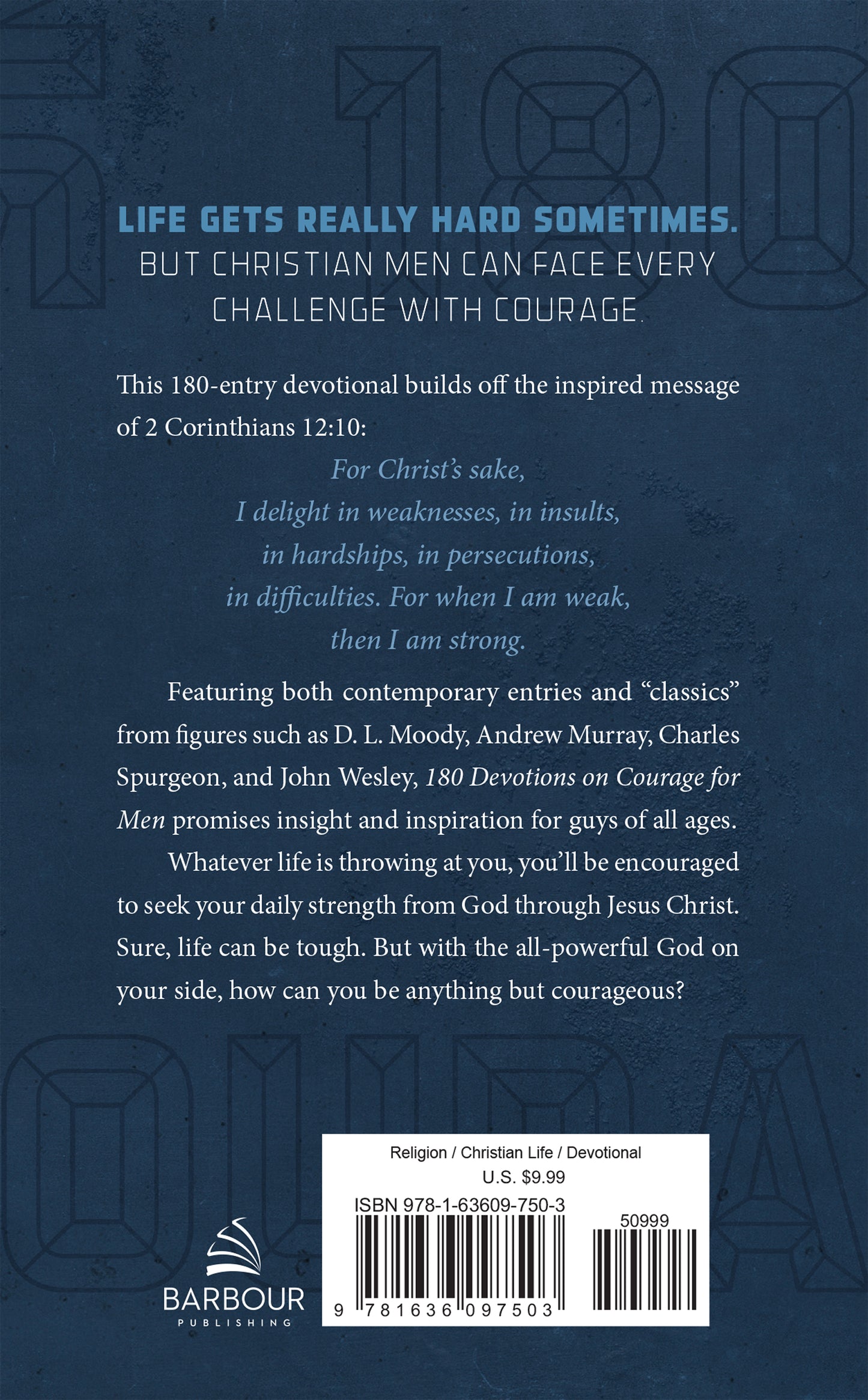 180 Devotions on Courage for Men - The Christian Gift Company