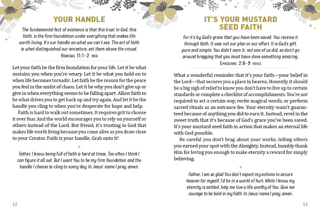 A Mustard Seed Faith Large Print - The Christian Gift Company