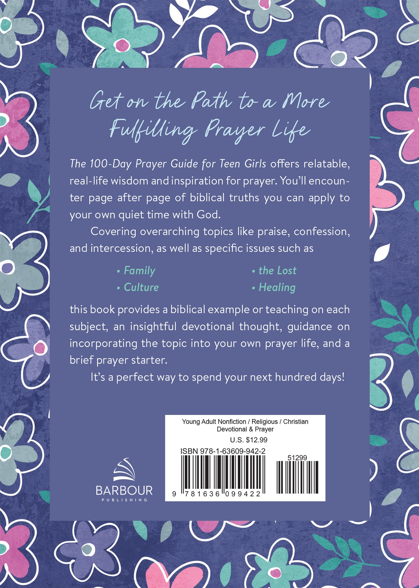 The 100-Day Prayer Guide for Teen Girls - The Christian Gift Company