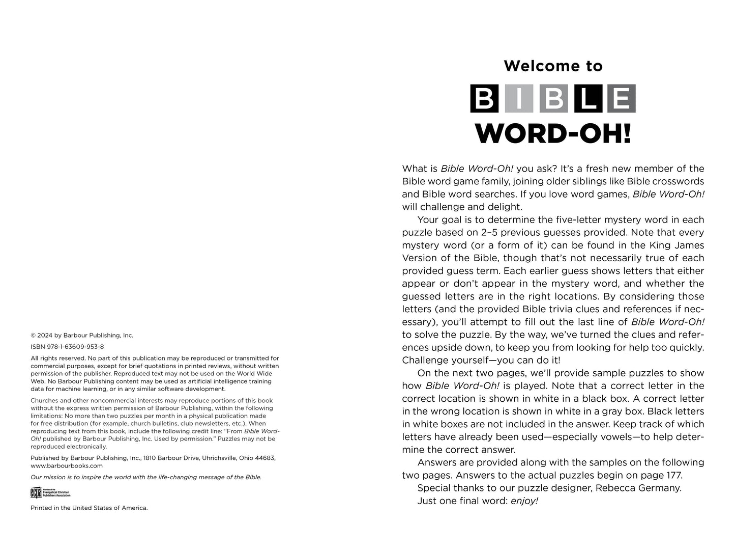 Bible Word-Oh! - The Christian Gift Company