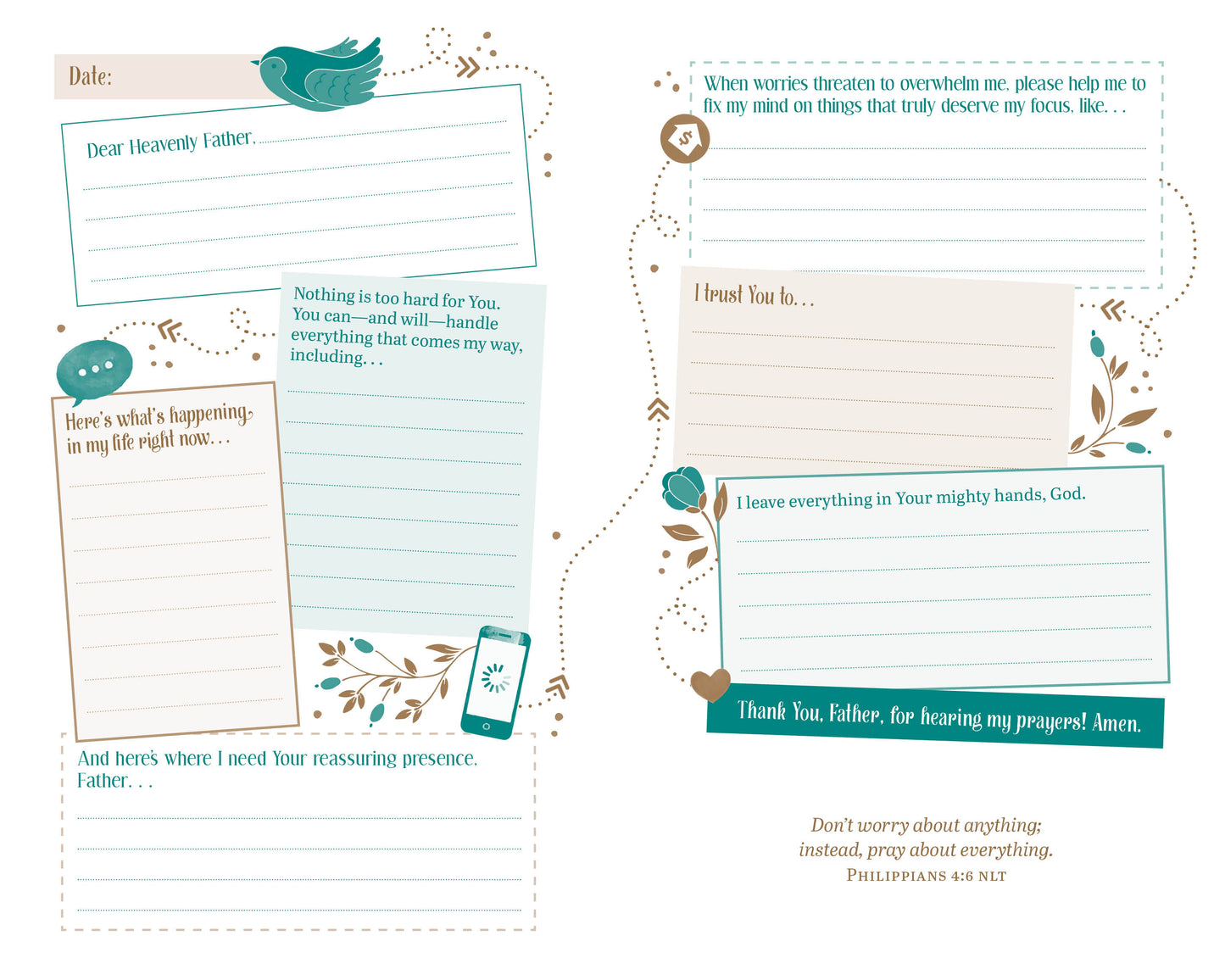 The Prayer Map: Worry Less, Pray More - The Christian Gift Company