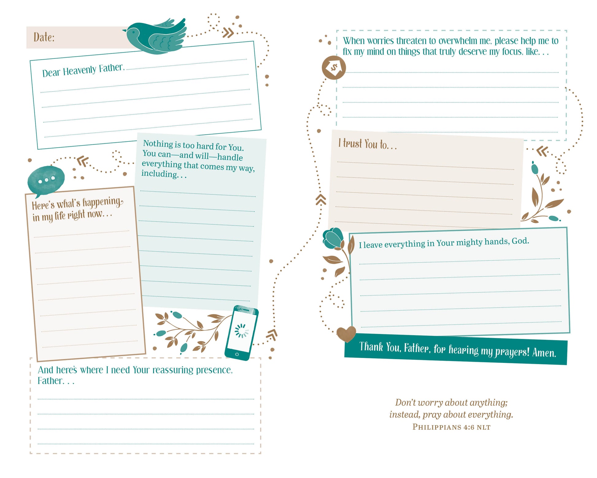 The Prayer Map: Worry Less, Pray More - The Christian Gift Company