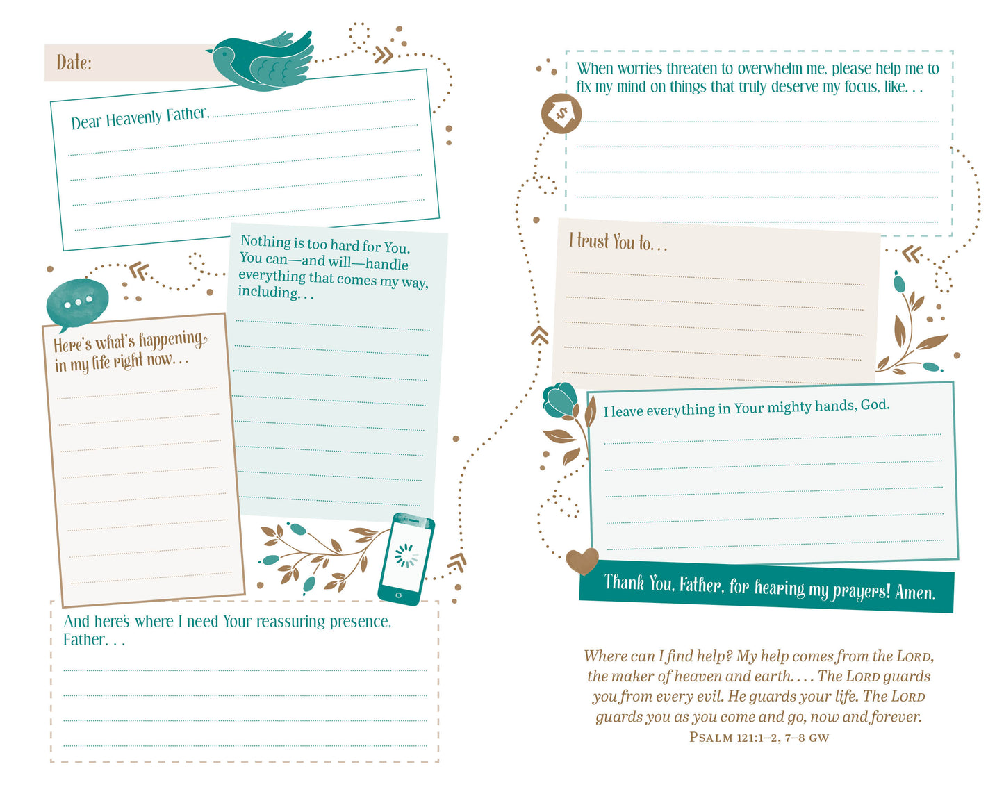 The Prayer Map: Worry Less, Pray More - The Christian Gift Company