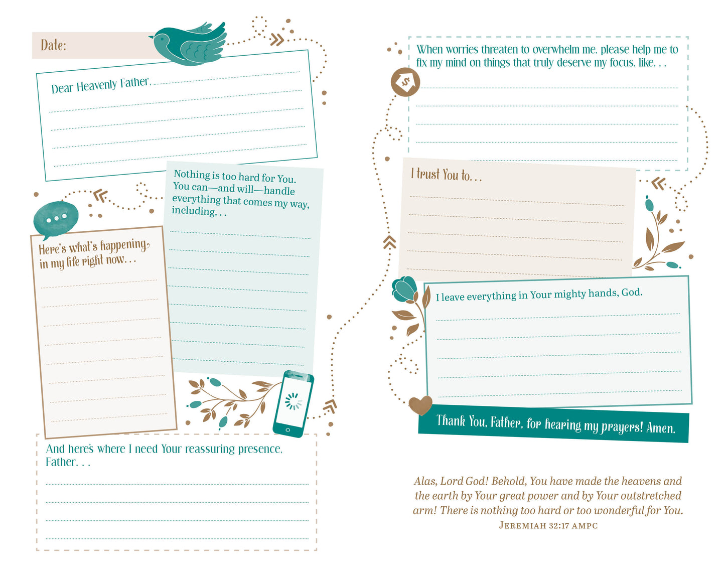 The Prayer Map: Worry Less, Pray More - The Christian Gift Company