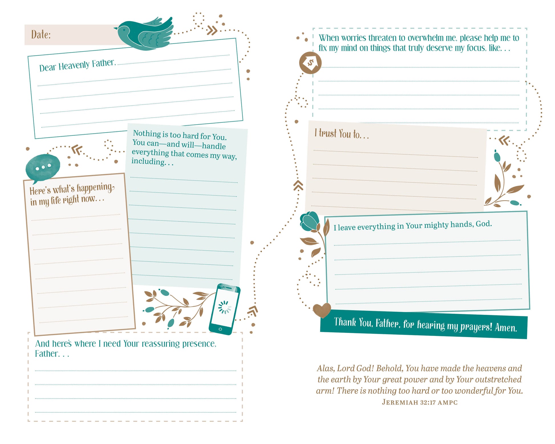 The Prayer Map: Worry Less, Pray More - The Christian Gift Company