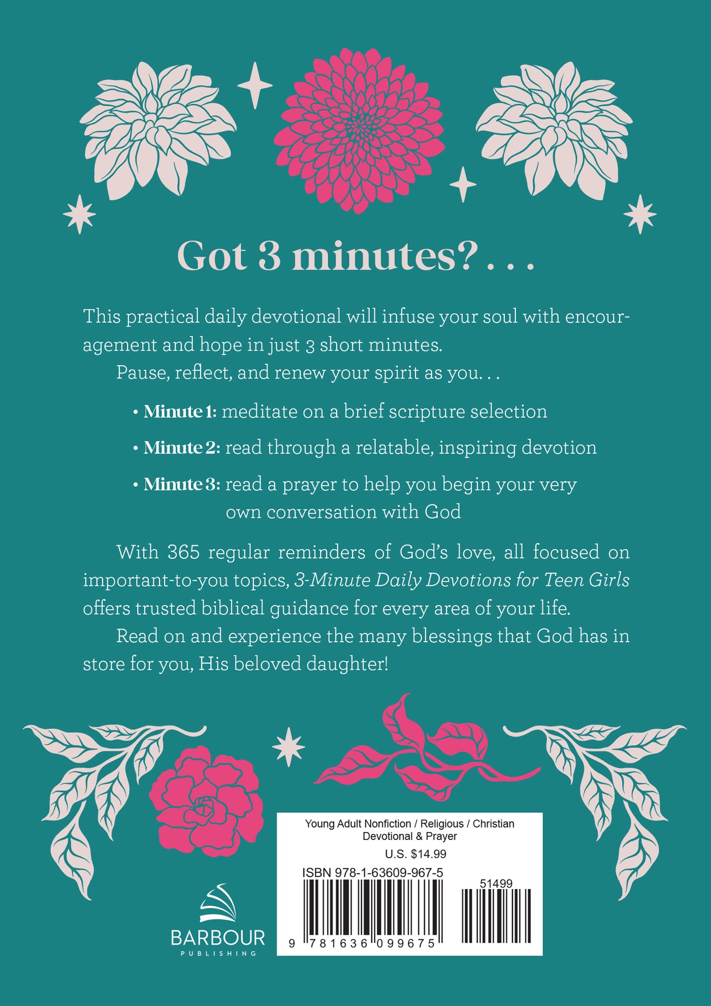 3-Minute Daily Devotions for Teen Girls - The Christian Gift Company