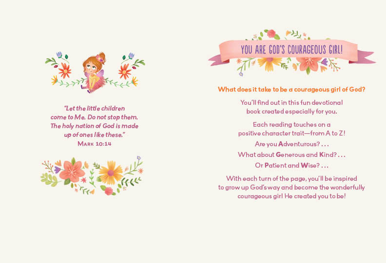A to Z Devotions for Courageous Girls - The Christian Gift Company