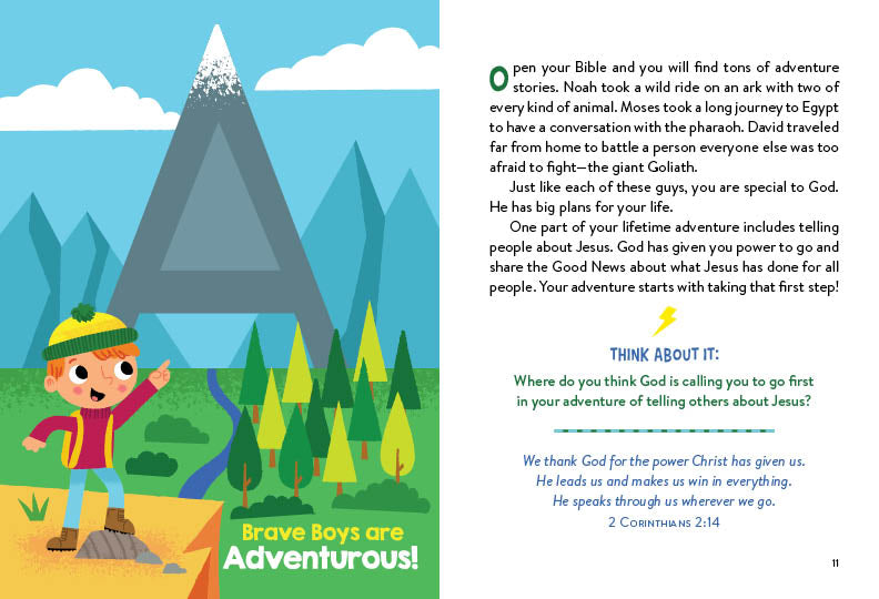 A to Z Devotions for Brave Boys - The Christian Gift Company