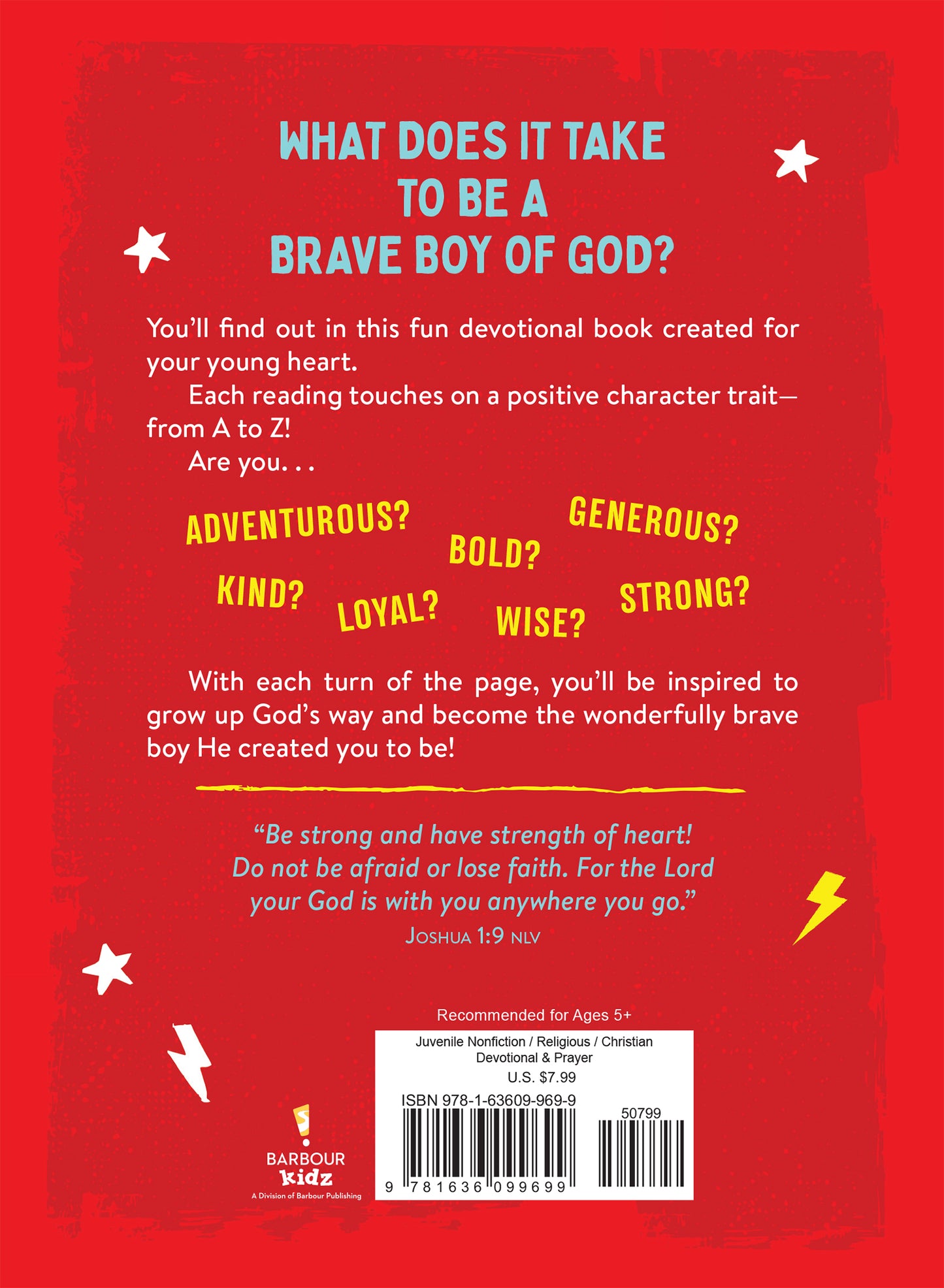 A to Z Devotions for Brave Boys - The Christian Gift Company