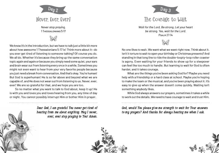 Daily Devotions and Prayers for Courageous Girls - The Christian Gift Company