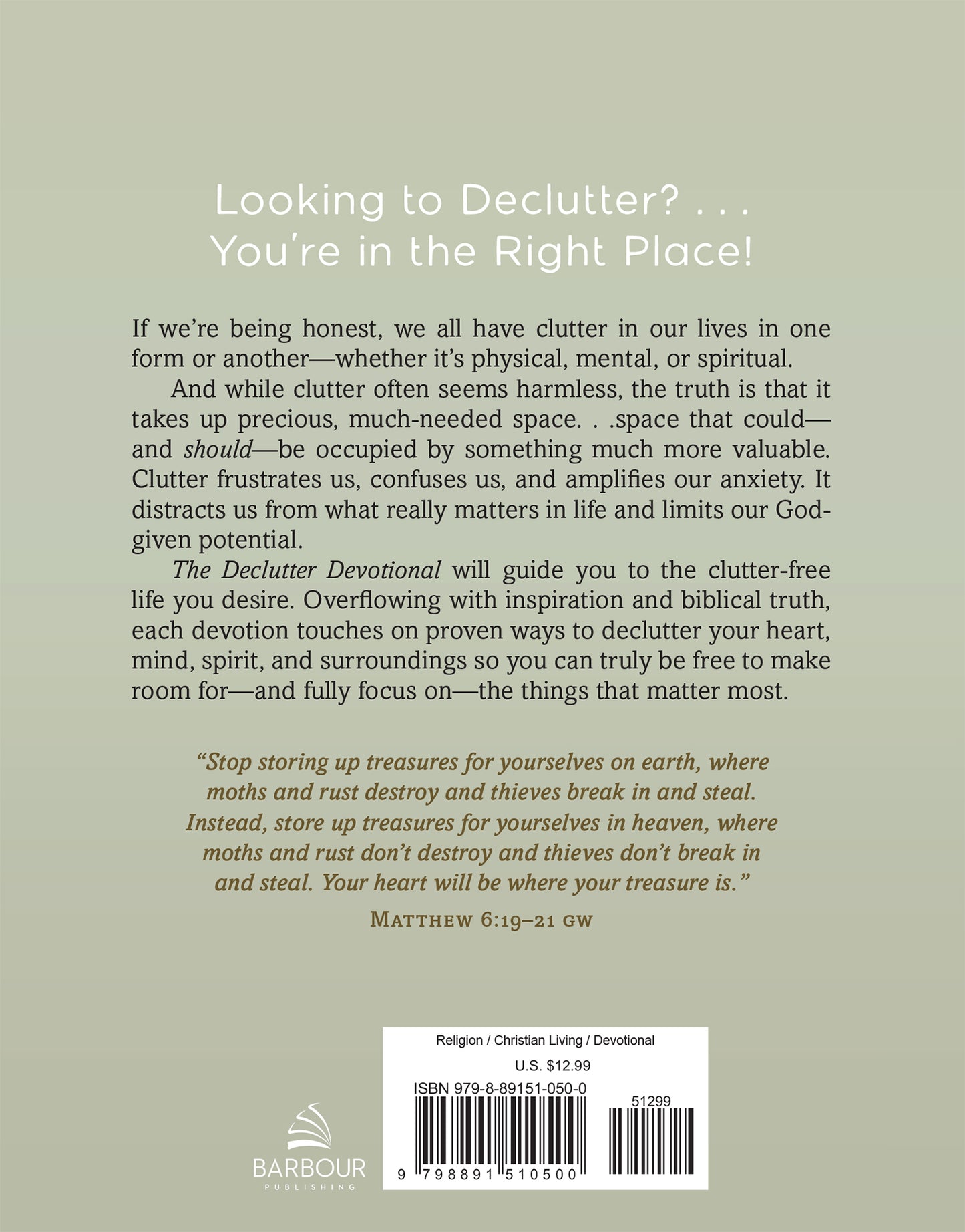The Declutter Devotional - The Christian Gift Company