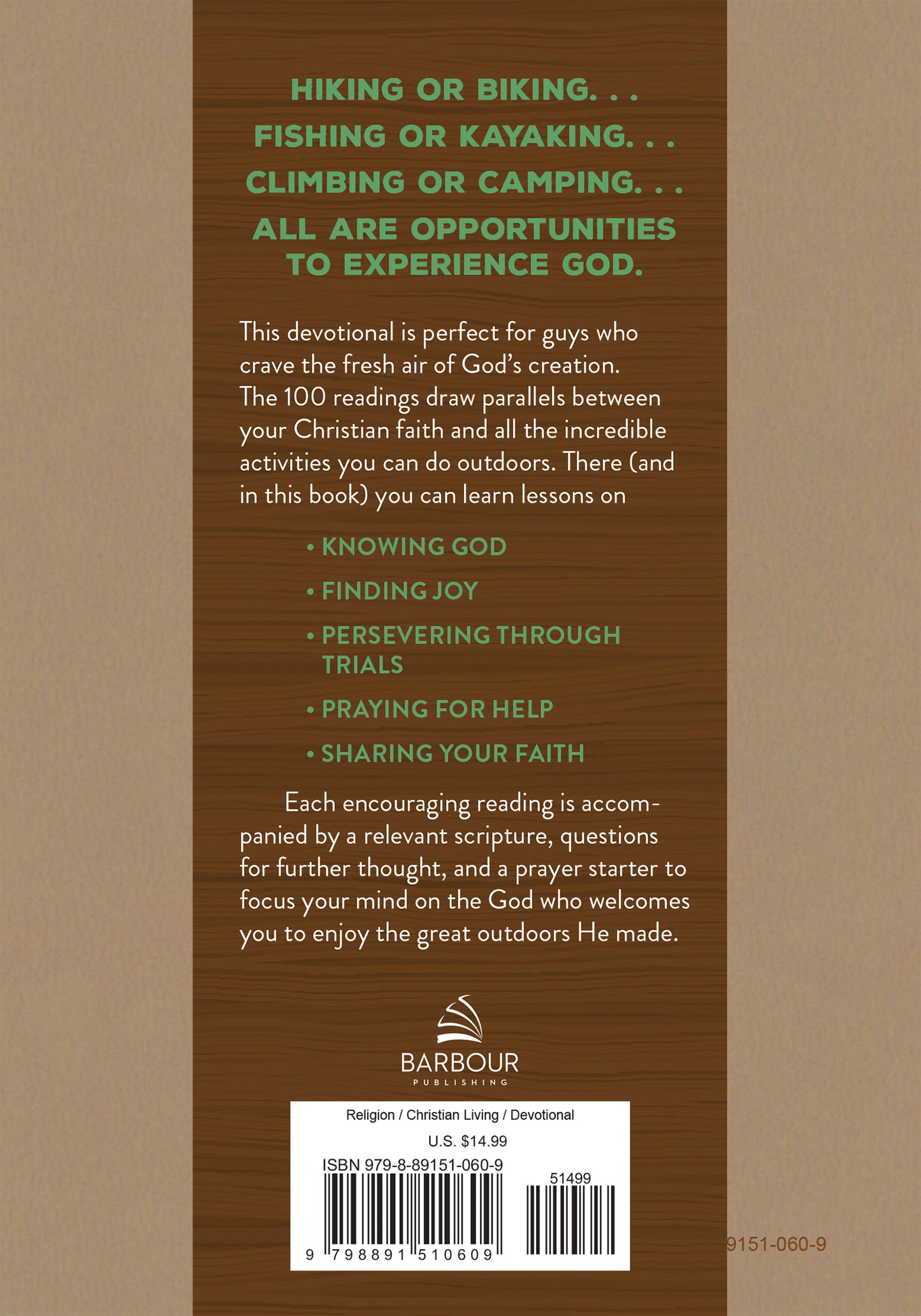 The Outdoor Adventure Devotional - The Christian Gift Company