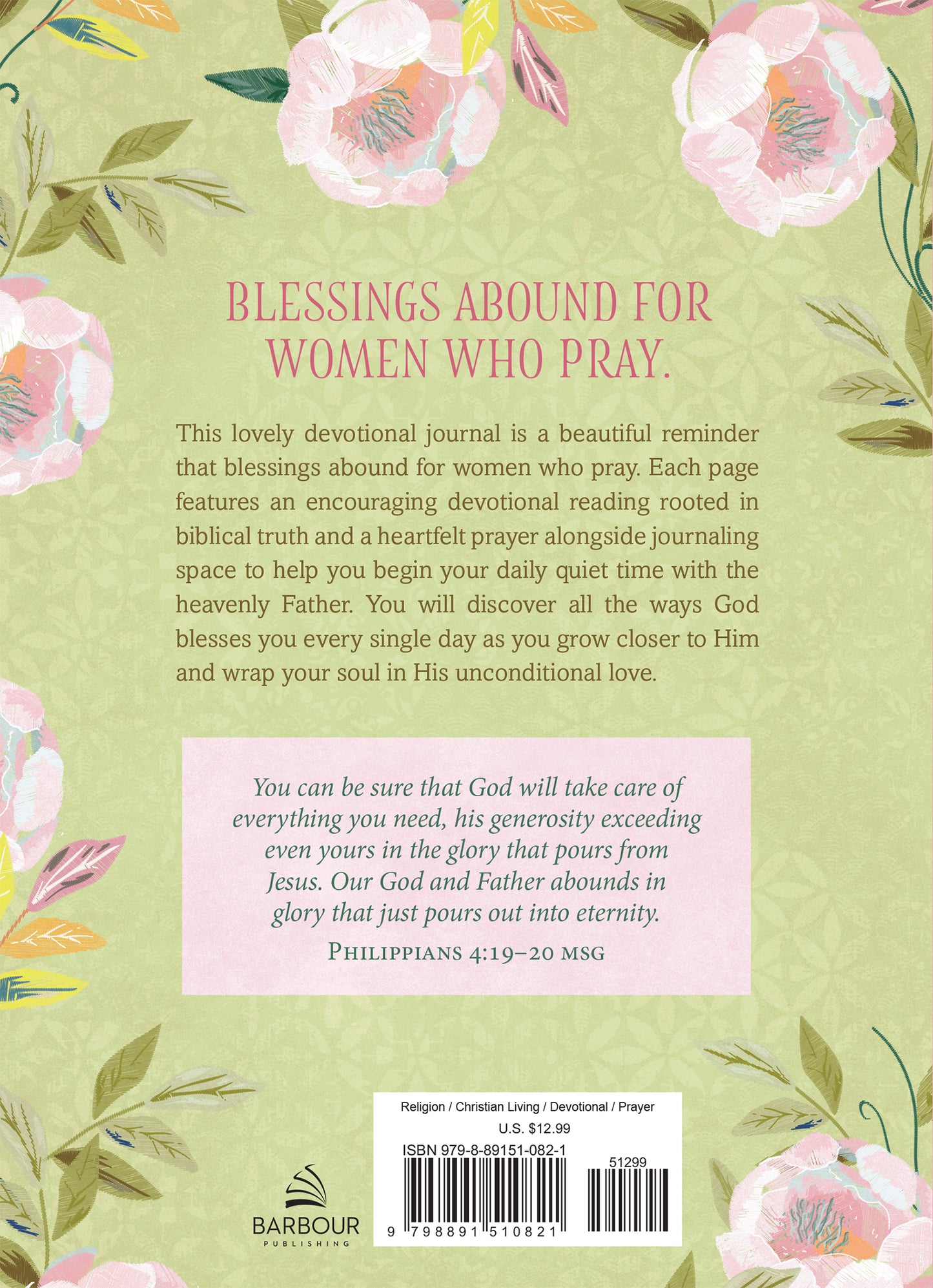 Blessed Is She Who Prays: A Devotional Journal - The Christian Gift Company