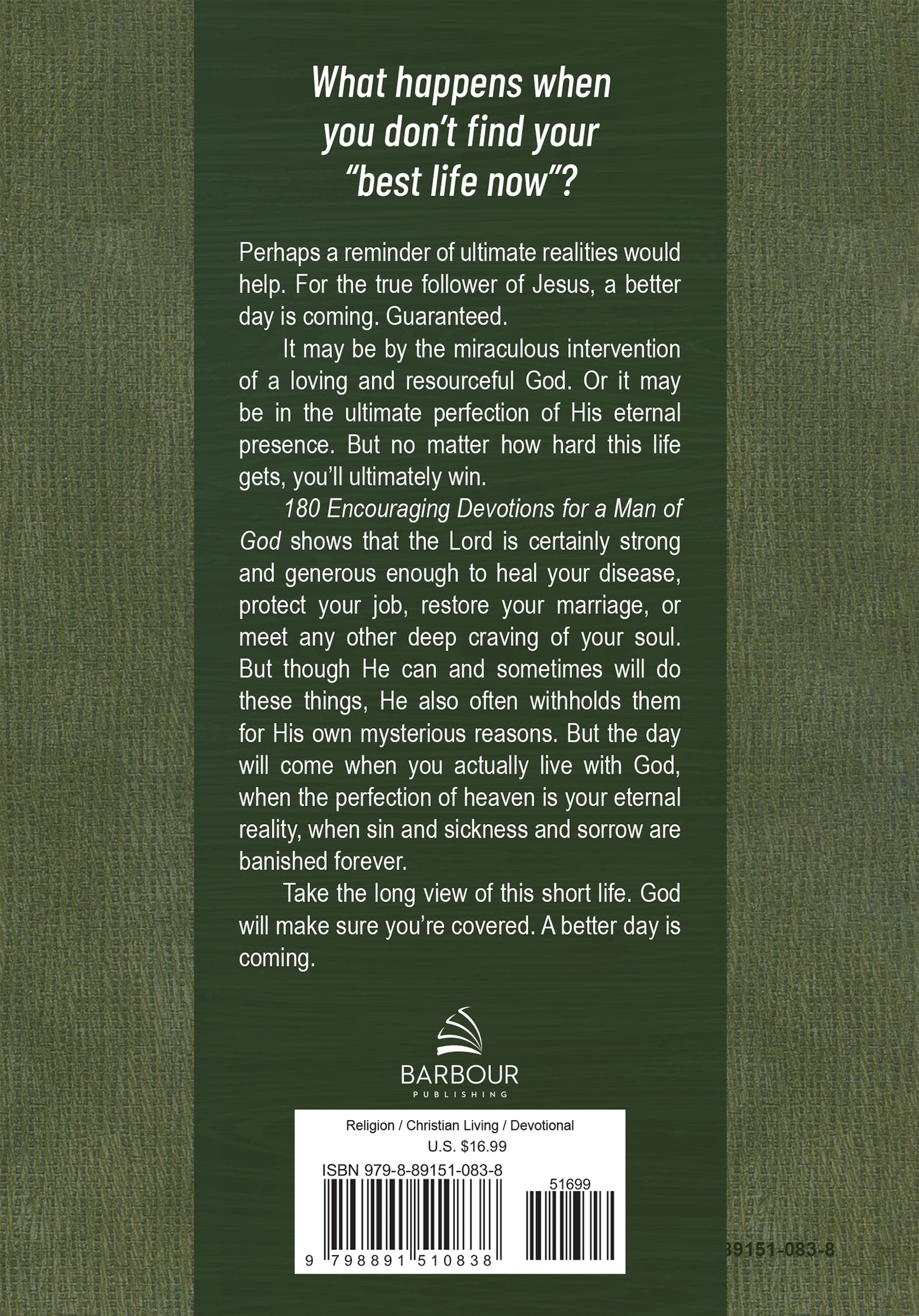 180 Encouraging Devotions for a Man of God - The Christian Gift Company
