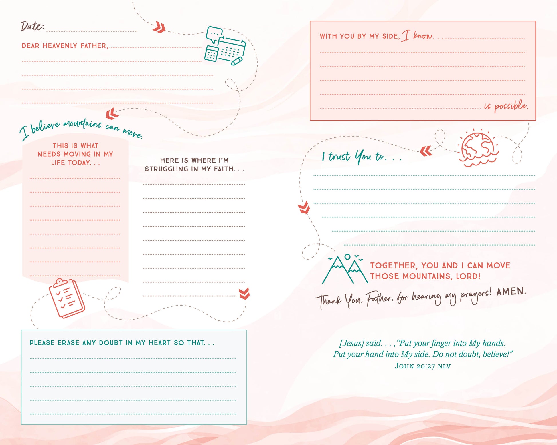 The Prayer Map for a "Moving Mountains" Kind of Girl - The Christian Gift Company