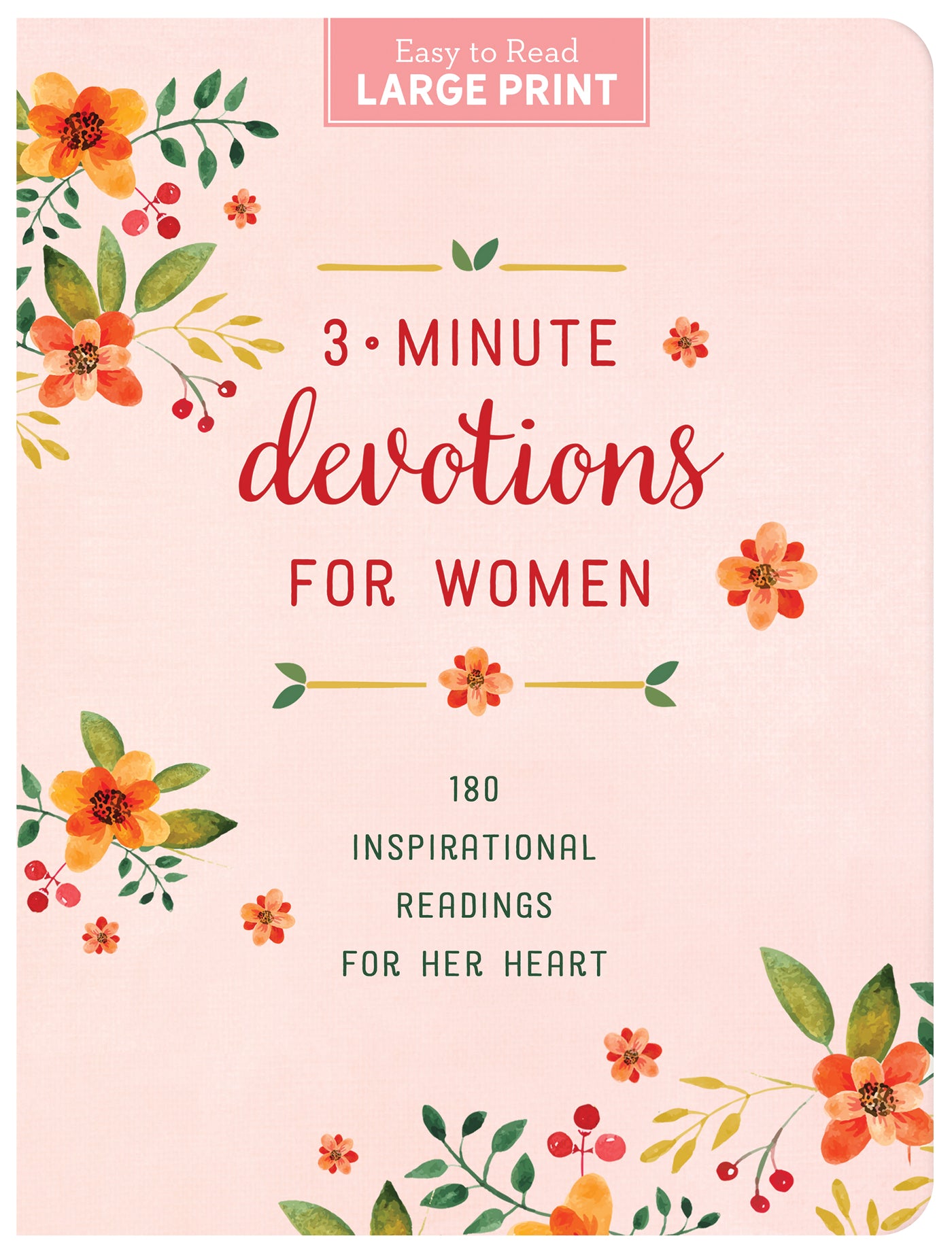 3-Minute Devotions for Women Large Print - The Christian Gift Company