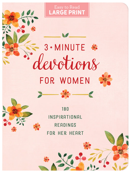 3-Minute Devotions for Women Large Print - The Christian Gift Company