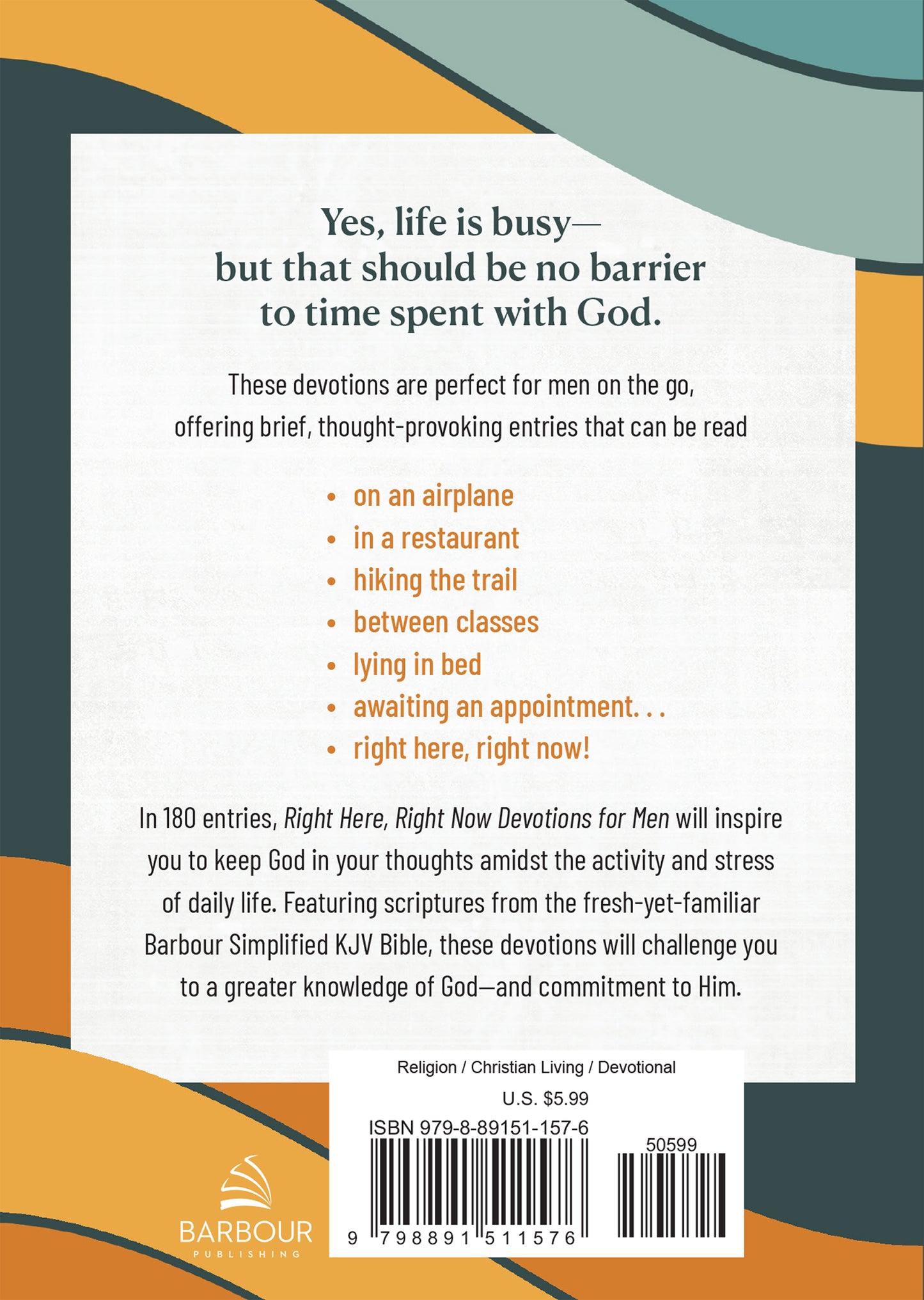 Right Here, Right Now Devotions for Men - The Christian Gift Company