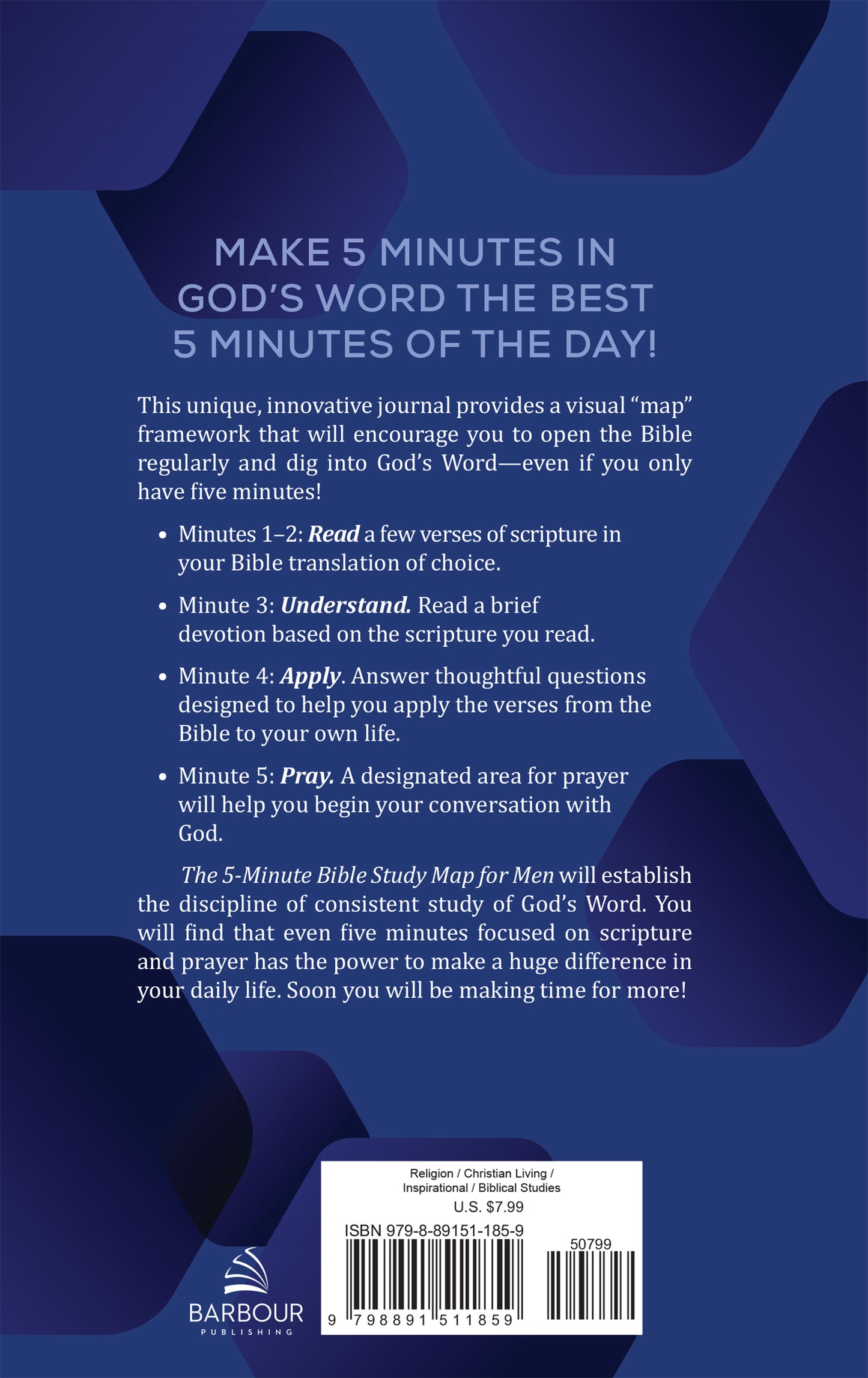 The 5-Minute Bible Study Map for Men - The Christian Gift Company