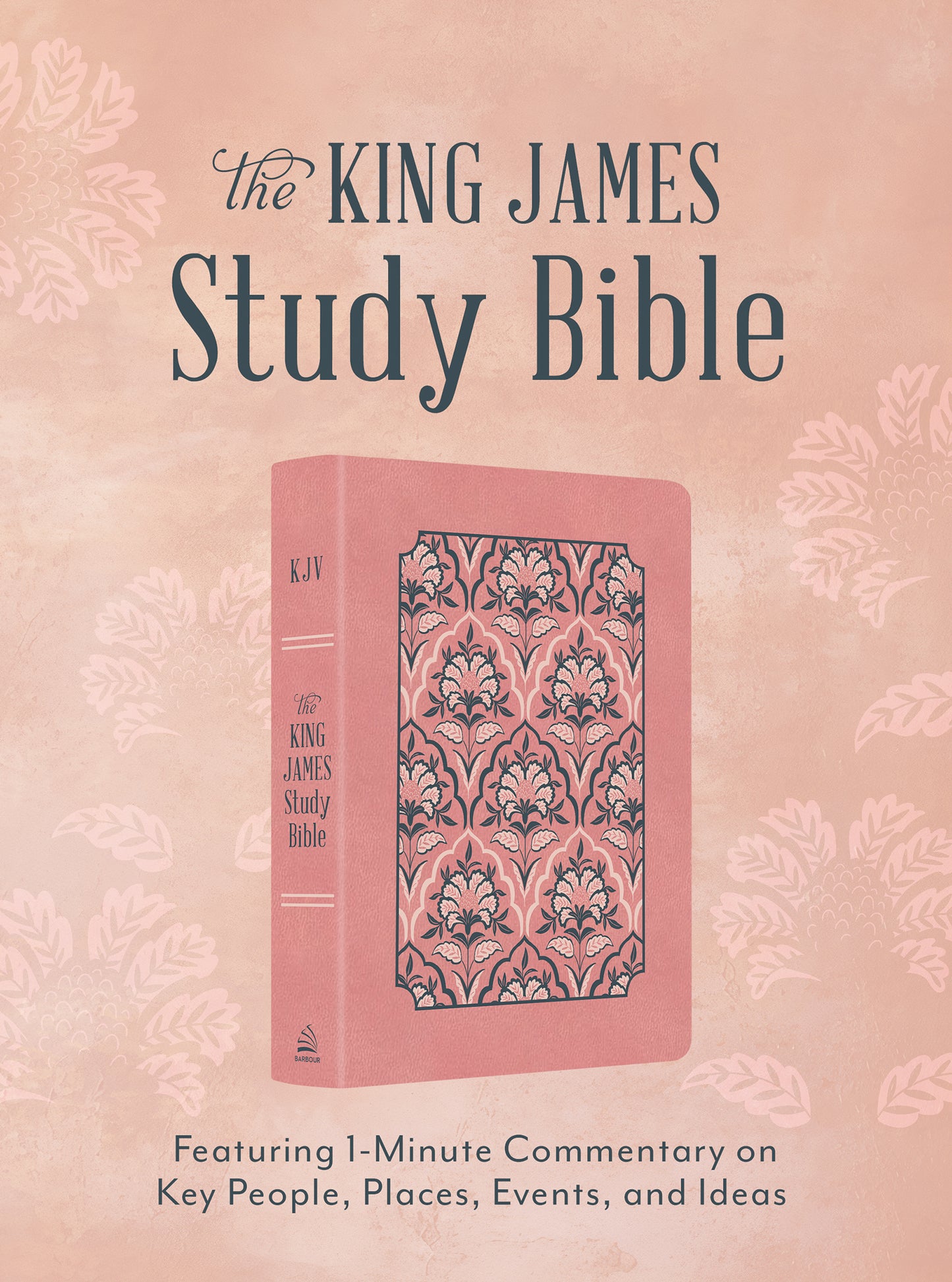 The King James Study Bible: Featuring 1-Minute Commentary on Key People, Places, Events, and Ideas - The Christian Gift Company