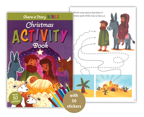 Christmas Activity Book/Share a Story Bible - The Christian Gift Company