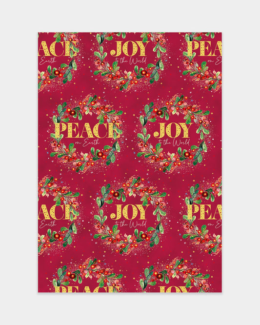 Peace & Joy Gift Wrap - The Christian Gift Company