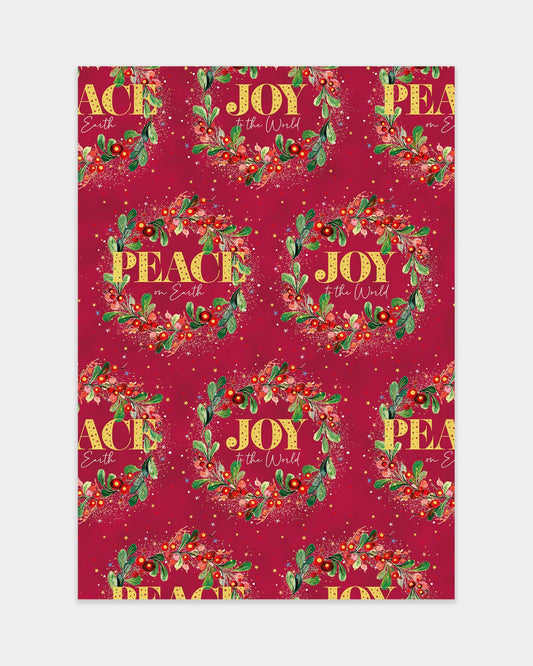 Peace & Joy Gift Wrap - The Christian Gift Company