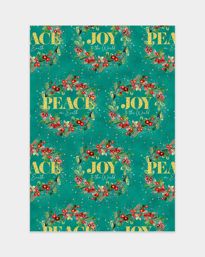Peace & Joy Gift Wrap - The Christian Gift Company