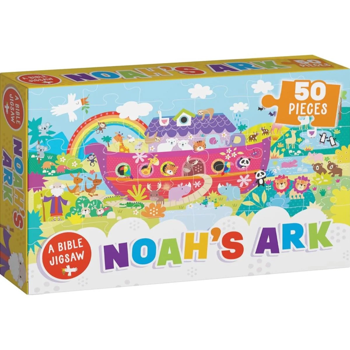50-Piece Bible Jigsaw Puzzle: Noah's Ark - The Christian Gift Company